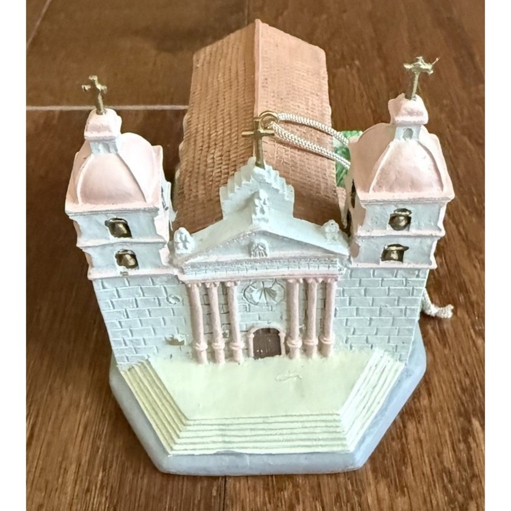 Vintage Mervyns California Missions Series Mission Santa Barbara Ornament